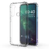 Blogy RedMi Note 8 ile Uyumlu Crystal Fit Kılıf Crystal Clear