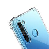 Blogy RedMi Note 8 ile Uyumlu Crystal Fit Kılıf Crystal Clear
