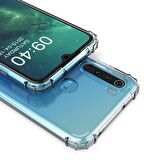 Blogy RedMi Note 8 ile Uyumlu Crystal Fit Kılıf Crystal Clear