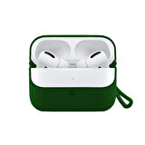 Blogy AirPods Pro ile Uyumlu Silikon Kılıf Forest Green