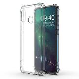 Blogy Galaxy A10s ile Uyumlu Crystal Fit Kılıf Crystal Clear