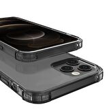 Blogy iPhone 12 Pro Max ile Uyumlu Crystal Fit Kılıf Smoke Black