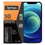 Blogy iPhone 12 Mini ile Uyumlu Flexi 5D Ekran Koruyucu