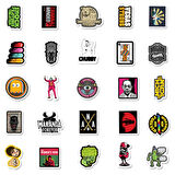 50 Adet Tekrarsız Film Karışık Retro Pvc Sticker Süs 012