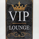 Vıp Lounge Retro Metal Plaka 20x30 Cm Metal Tablo