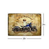 Begining Motor Temalı 20x30 Cm Metal Plaka Metal Tablo