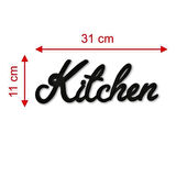 Dekoratif Kitchen Mutfak Yazılı Ahşap Duvar Tablo Dekor