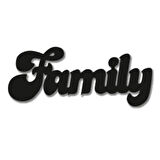 Dekoratif Family Aile Ahşap Duvar Tablo Duvar Dekor Yazı
