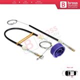 VW Phaeton 3D MK1 2002-2016 SWB Kısa Şase 3D4839755 İçin Arka Sol Kapı Cam Kriko Tamir Seti