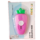 Kawaii Havuç Şekilli Mini Maket Bıçağı Fuşya (1 Adet)