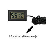 WellHise TPM-11 Sıcaklık ve Nem Termometre Kuluçka