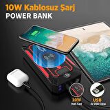 UTRAI Jstar 4 24000 mAh 2500A Jump Starter Taşınabilir Akü Takviye Cihazı ( Kablosuz Şarj + Pusula + Çanta + Led lamba + Powerbank )