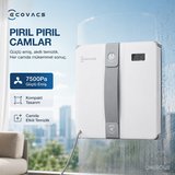 Akıllı Cam Silme Robotu 7500Pa Yüksek Vakum Güçlü Otomatik Cam Temizleyici Düşme Engelleyici Sensör