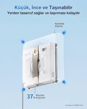 Akıllı Cam Silme Robotu 7500Pa Yüksek Vakum Güçlü Otomatik Cam Temizleyici Düşme Engelleyici Sensör
