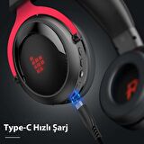 Tronsmart Shadow Mikrofonlu Stereo RGB Gürültü Önleyicili Oyuncu Kulak Üstü Kablosuz Kulaklık