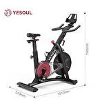 Yesoul S3 Smart Spin Bike Kondisyon Bisikleti (Siyah)