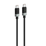 FONENG XS03 240W Led Işıklı Type-c To Type-C Şarj Ve Data Kablosu İp Örgülü