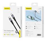 Foneng X112 60W Type-c To Type-C Şarj Ve Data Kablosu İp Örgülü