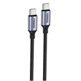 Foneng X95 60W Type-c To Type-C Şarj Ve Data Kablosu İp Örgülü 1,2M