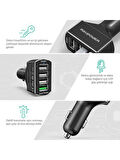 RAVPower RP-VC003 Car Charger 4-Port Charge 3.0 54W Araç Şarzı