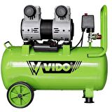 Vido 24 Lt. Sessiz Yağsız Kompresör 220V 1,5Hp 100L/min 7 Bar WD060212415