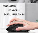 Adol MS012 Dual Band Kablosuz Bluetooth Mouse Siyah