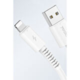 Yesido CA120L USB to Lightning 18W QC Hızlı Şarj Kablosu 1M - Beyaz