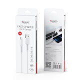 Yesido CA120L USB to Lightning 18W QC Hızlı Şarj Kablosu 1M - Beyaz