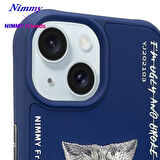 iPhone 15 Uyumlu 3D Gözlük Zincir Handsome Kedi Detaylı Nakış İşlemeli Kabartmalı Cool Glasses Kılıf