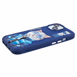 iPhone 15 Uyumlu 3D Gözlük Fermuar Kedi Detaylı Nakış İşlemeli Kabartmalı Cool Cute Kılıf
