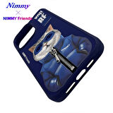 iPhone 15 Pro Uyumlu 3D Gözlük Fermuar Kedi Detaylı Nakış İşlemeli Kabartmalı Cool Cute Kılıf