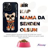 Nimmy iPhone 15 Pro Uyumlu Gri Bear Series Tlefon Kılıfı