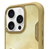 iPhone 16 Pro Uyumlu 3D Göz Golden Kedi Detaylı Gerçek Nakış İşlemeli Kabartmalı Big Eyes Kılıf