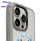 iPhone 16 Pro Max Uyumlu MagSafe Özellikli Gerçek Nakış İşlemeli Leopar Desenli Dazzling  Kılıf