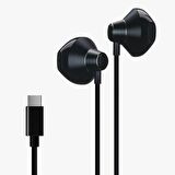 İxtech IX-E12 Kablolu Kulaklık Type-C Siyah