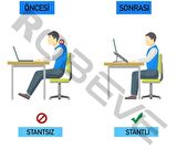 Taşınabilir Laptop Stant Bilgisayar Stant Notebook Stant Tüm Laptoplarla Uyumlu Bilgisayar Standı