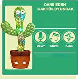 ROBEVE Dans Eden Oyuncak Şarjlı Konuşan Ses Tekrar Eden 120 Şarkılı Oyuncak Kaktüs Oyuncak Çocuk Oyuncak