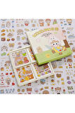 Momojanbo Temalı 100 Yaprak 4 Bölmeli Sticker Seti • Bullet Journal (GGK-DJ061)