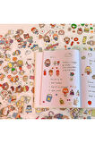 Good Time Temalı 100 Yaprak 4 Bölmeli Sticker Seti • Bullet Journal (GGK-DJ059)