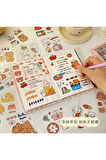 Good Time Temalı 100 Yaprak 4 Bölmeli Sticker Seti • Bullet Journal (GGK-DJ059)