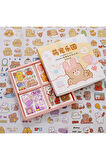 Bobo Temalı 100 Yaprak 4 Bölmeli Sticker Seti • Bullet Journal (GGK-DJ058)