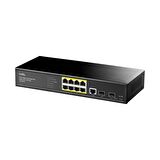 Cudy GS2008PS2 2Port Gigabit SFP,1Consol,2Gigabit Combo,8 Port PoE L2 Yönetilebilir Gigabit Switch