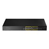 Cudy GS2018PS2 2SFP,2Uplink,1Consol,16 Port L2 Yönetilebilir Gigabit PoE+ Metal Rack Mount Switch