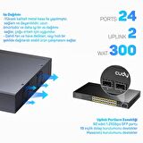 Cudy GS1028PS2 2 Port SFP, VLAN, CCTV, 24 Port Gigabit 300W PoE+ Metal Switch