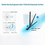 Cudy WU1400 5GHz 867Mbps, 2.4GHz 400Mbps, Wi-Fi USB 3.0 Antenli Adaptör (AC1200 Serisi)