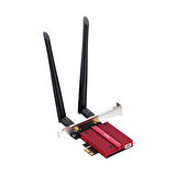 Cudy Adp We3000S Ax5400Mbps 2.4G/5G/6Ghz 2X5Dbi Anten Bt5.2 Mu-Mımo Kablosuz Wi-Fi 6E Pcıe Adaptör
