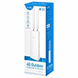 Cudy LT400 2,4GHz/5GHz 4Port Wi-Fi,4G LTE IP65 Nano SIM Destekli Outdoor Mobile Router 