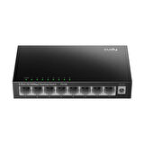 Cudy FS108 8Port 10/100Mbps Duvar Montajlı Metal Masaüstü Switch