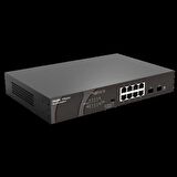 RUIJIE 8port RG-ES110GDS-P Gigabit 2X-SFP 120W Full PoE Yönetilemez Switch