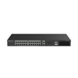 Reyee RG-ES228GS-P 28 Portlu, 10/100/1000 Gigabit, Yönetilebilir Switch, 2 SFP, 2 Gigabit RJ45 Uplink 24 Port PoE+ (370W)